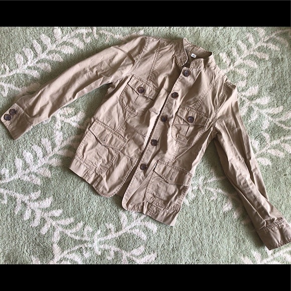 Banana Republic Jackets & Blazers - Banana Republic Tan Cotton Military Jacket